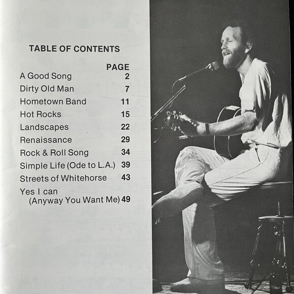 The Best of Valdy Songbook, Music Book Canadian 70s Folk, Country Rock, Guitar - Picture 2 of 2